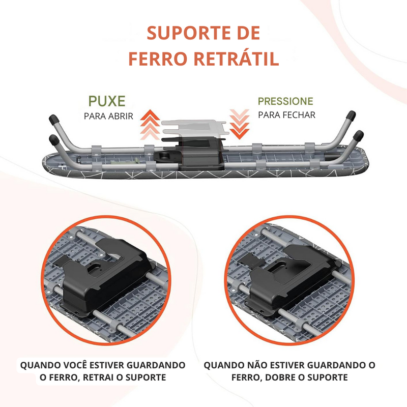 Tábua de Passar Dobrável e Compacta - COMPRE 1 LEVE 2