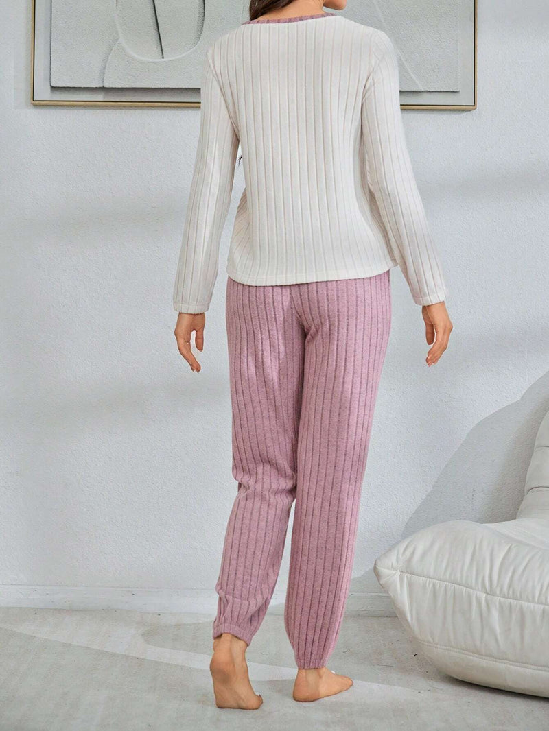 [Leve 2 Pague 1] Pijama Feminino Inverno Suave (Frescor no toque, calor por dentro) + BRINDE: 1 Pantufa Nuvem Antifrío