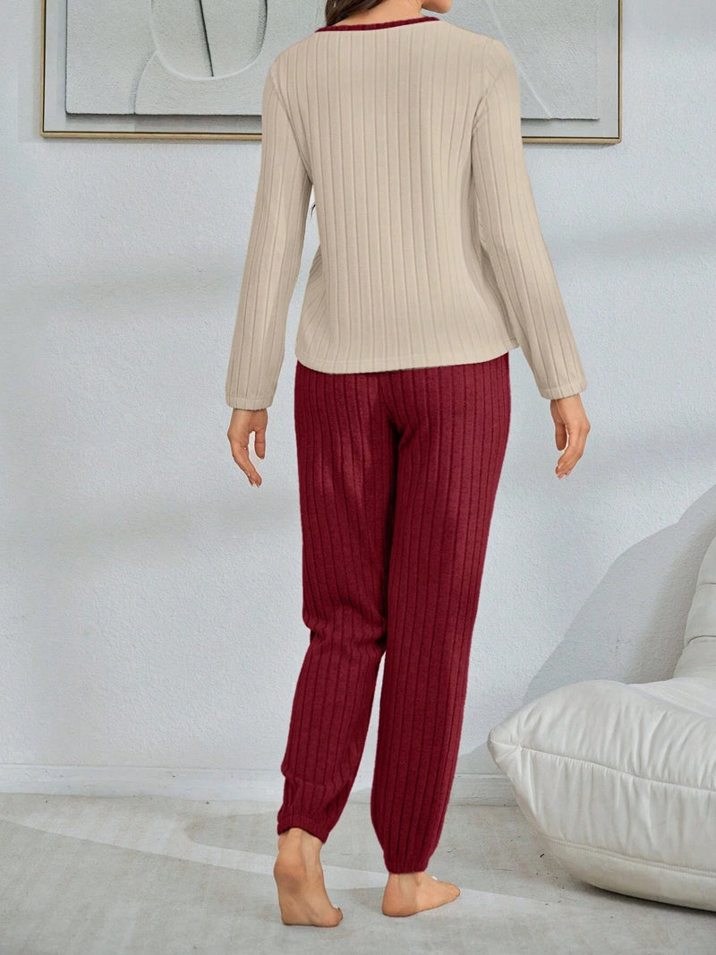 [Leve 2 Pague 1] Pijama Feminino Inverno Suave (Frescor no toque, calor por dentro) + BRINDE: 1 Pantufa Nuvem Antifrío
