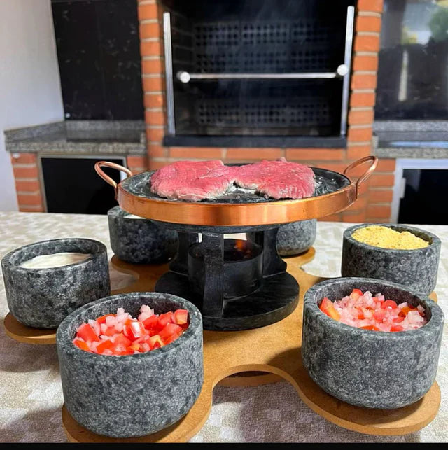 Jogo 9 Peças - Churrasco Giratório + [ BRINDE ESPECIAL ] Últimas unidades