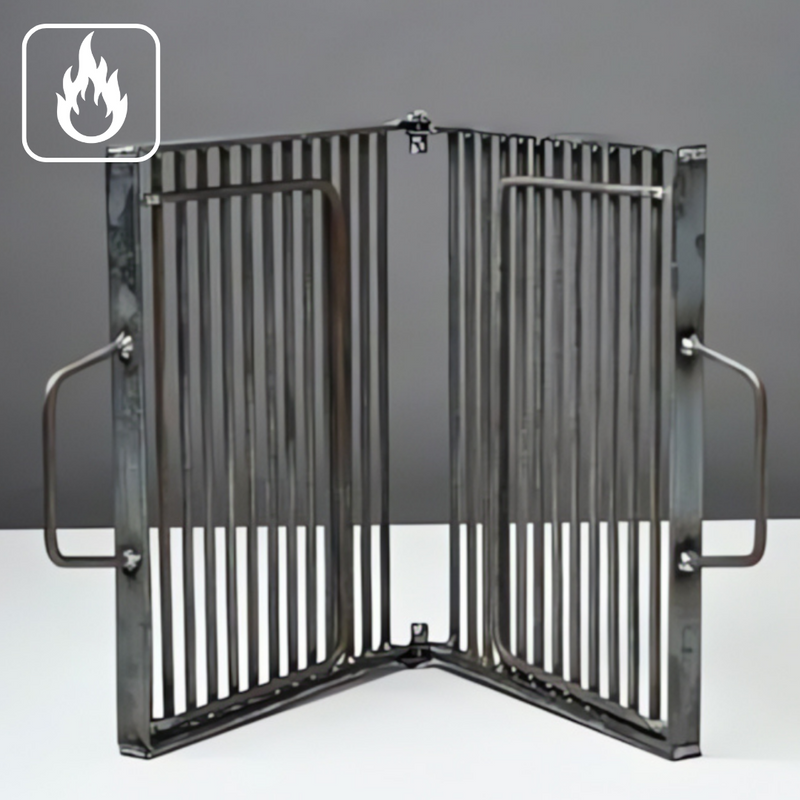 Grelha Dobrável Portátil de Aço Inox 304 - 60 x 40 cm