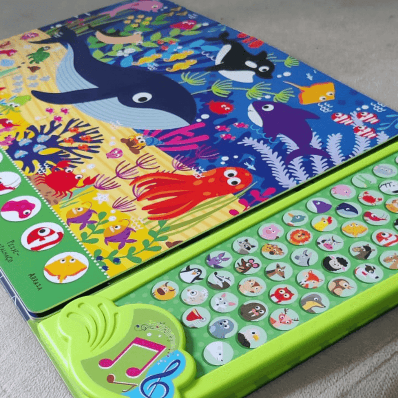 Livro Sensorial 50 Sons Animais + BRINDE EXCLUSIVO | Varie™