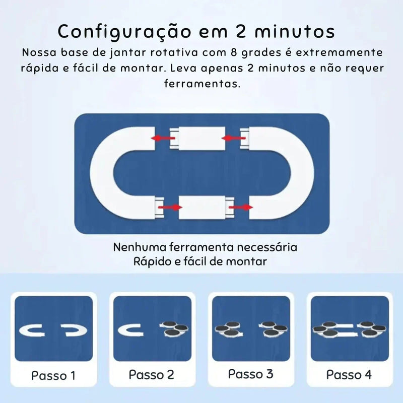 Prato Giratório de Mesa