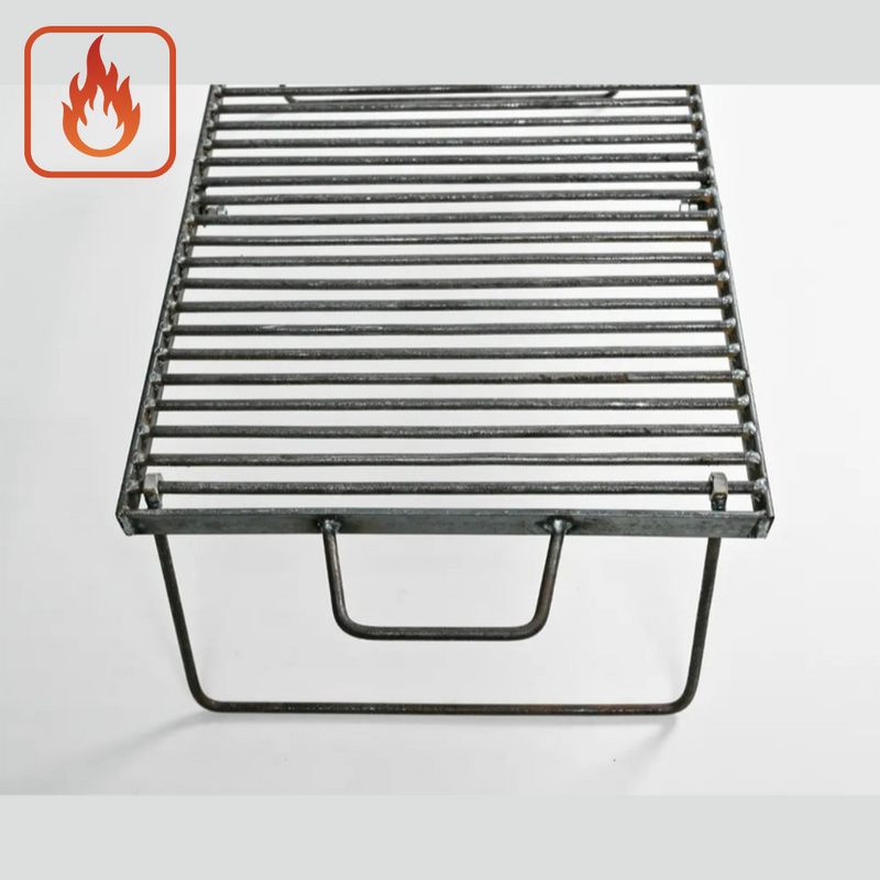 Grelha Dobrável Portátil de Aço Inox 304 - 60 x 40 cm