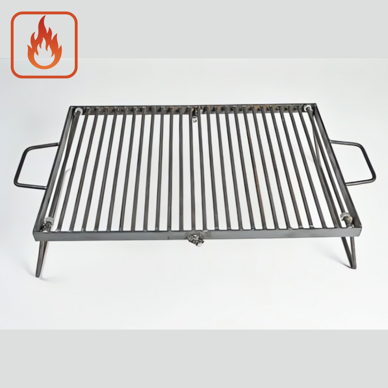 Grelha Dobrável Portátil de Aço Inox 304 - 60 x 40 cm