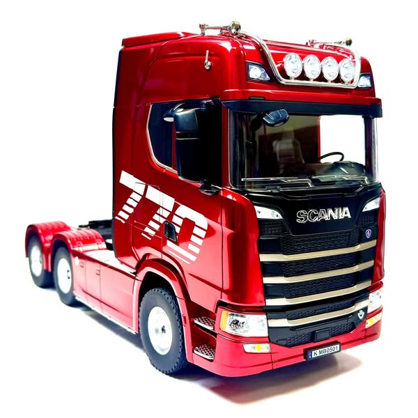 Caminhão Huina 1501 - Scania 770s V8 - Escala 1/18 - 6x4 - C/Controle + carreta de brinde