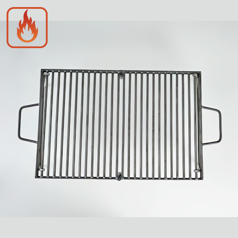 Grelha Dobrável Portátil de Aço Inox 304 - 60 x 40 cm