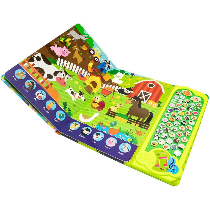 Livro Sensorial 50 Sons Animais + BRINDE EXCLUSIVO | Varie™