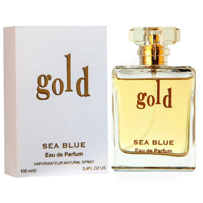 Perfume Feminino Mar Azul Fragrância Gold