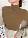 Blusa Feminina Vera Gola Alta - Algodão - Escritório