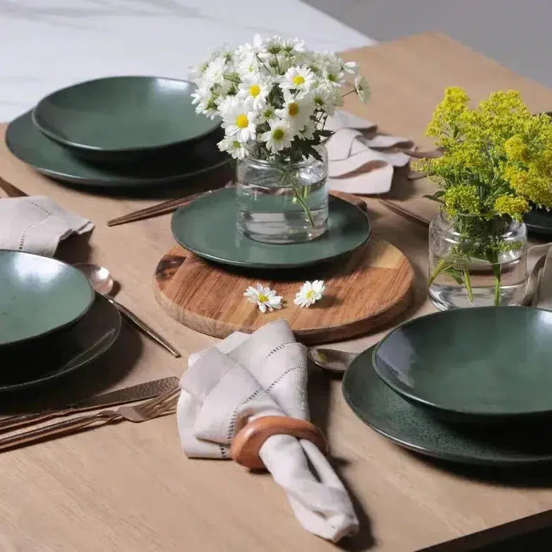 Aparelho de Jantar Stoneware Orgânico Arauco/Greenery 30 Peças