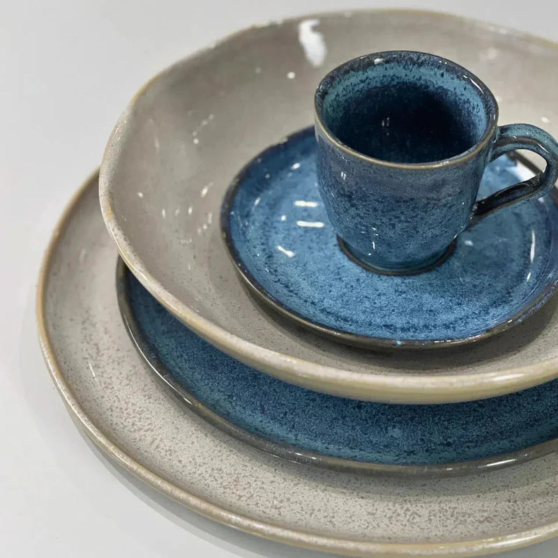 Aparelho de Jantar Stoneware Mix & Match - Latte & Breeze (30 Peças)