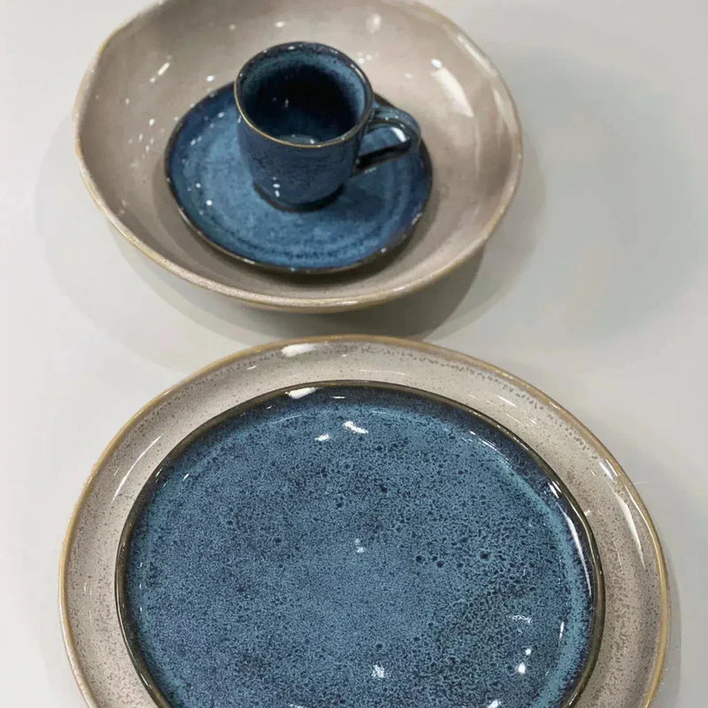 Aparelho de Jantar Stoneware Mix & Match - Latte & Breeze (30 Peças)