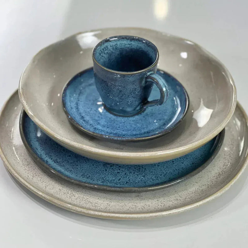 Aparelho de Jantar Stoneware Mix & Match - Latte & Breeze (30 Peças)