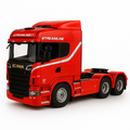 Miniatura Realista de Controle Remoto Caminhão Scania S540 6X4 + Carreta de Brinde
