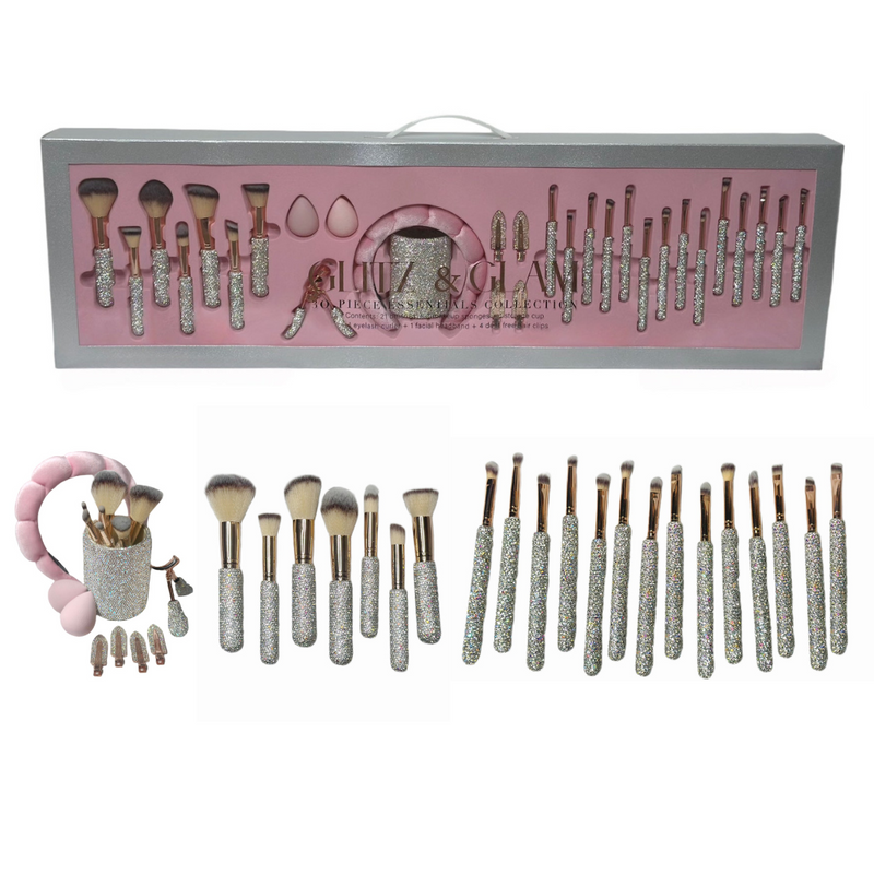 Kit Profissional de Pincéis De Glitz com Brilho