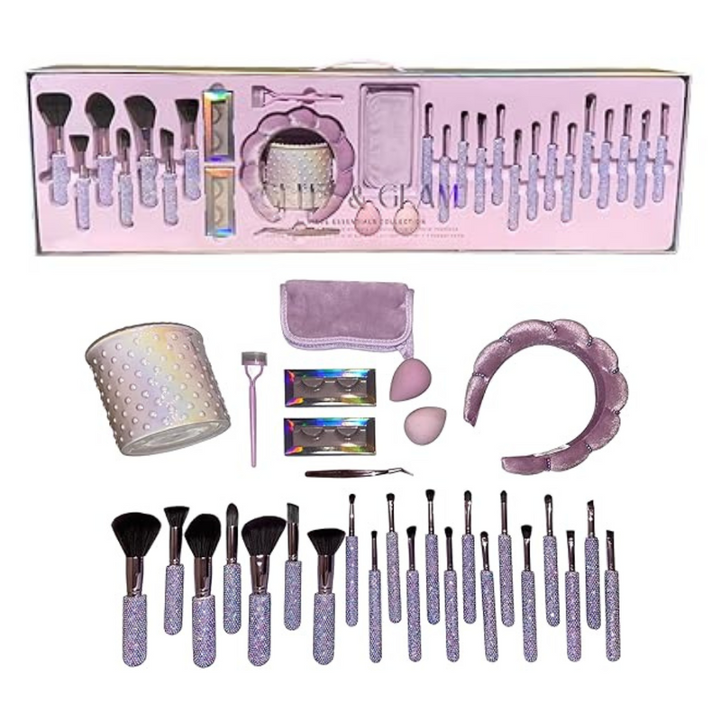Kit Profissional de Pincéis De Glitz com Brilho