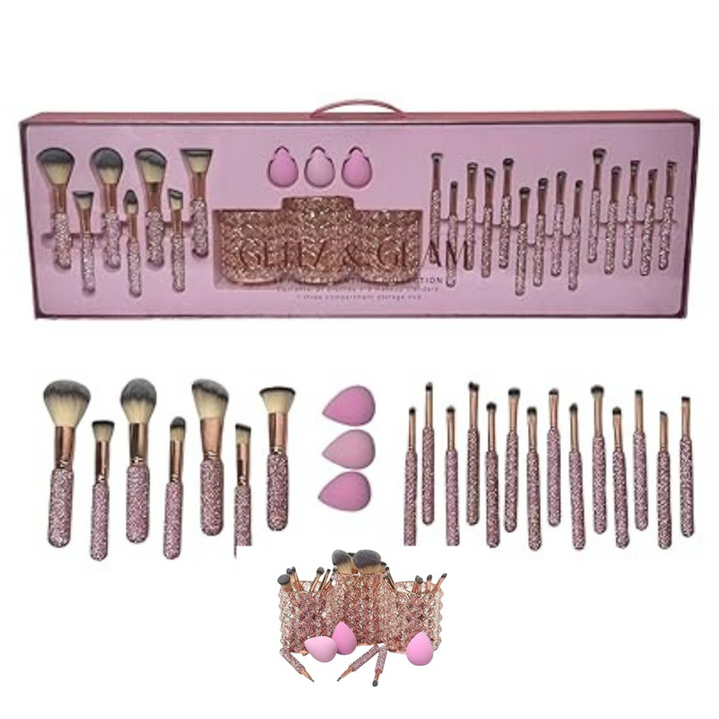 Kit Profissional de Pincéis De Glitz com Brilho