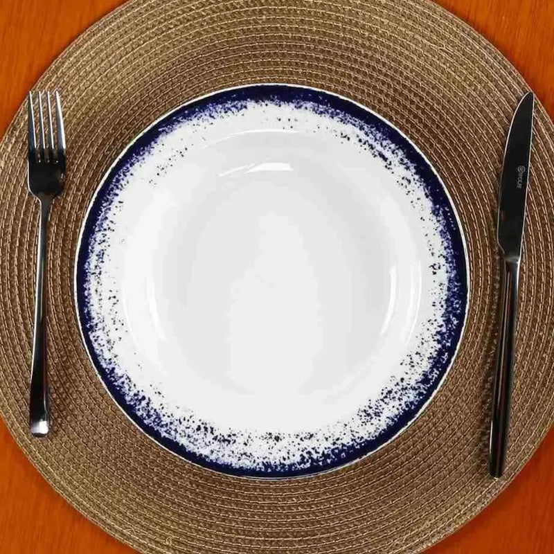 Aparelho de Jantar Decoração Névoa Azul 30 Peças