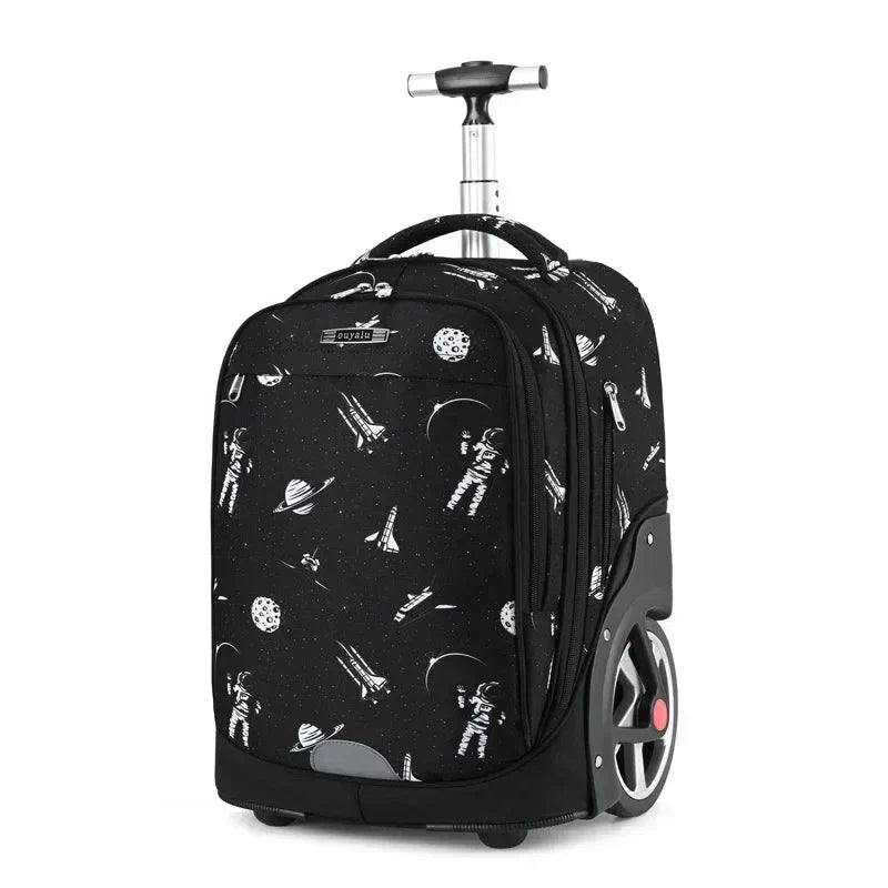 Mochila de Rodinha Grande Space - Escolar Grande Capacidade - Impermeável - LM22