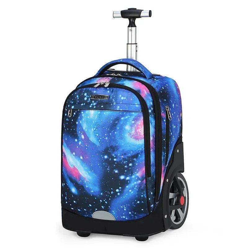 Mochila de Rodinha Grande Space - Escolar Grande Capacidade - Impermeável - LM22