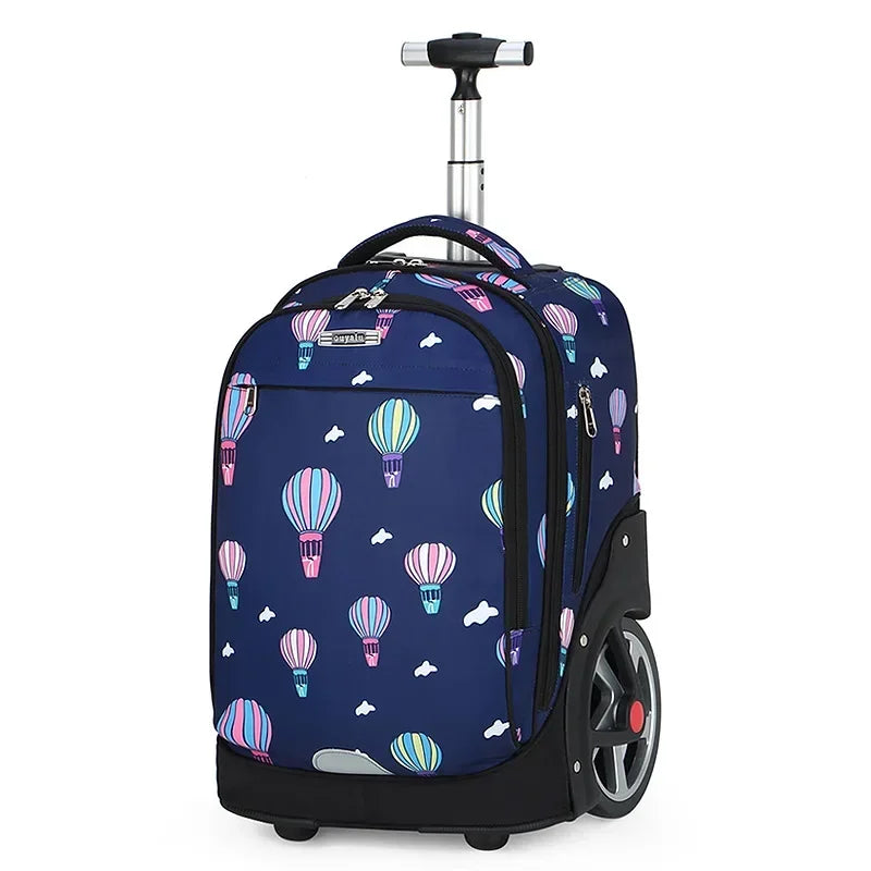 Mochila de Rodinha Grande Space - Escolar Grande Capacidade - Impermeável - LM22