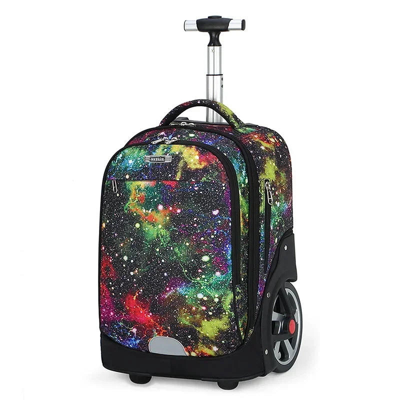 Mochila de Rodinha Grande Space - Escolar Grande Capacidade - Impermeável - LM22
