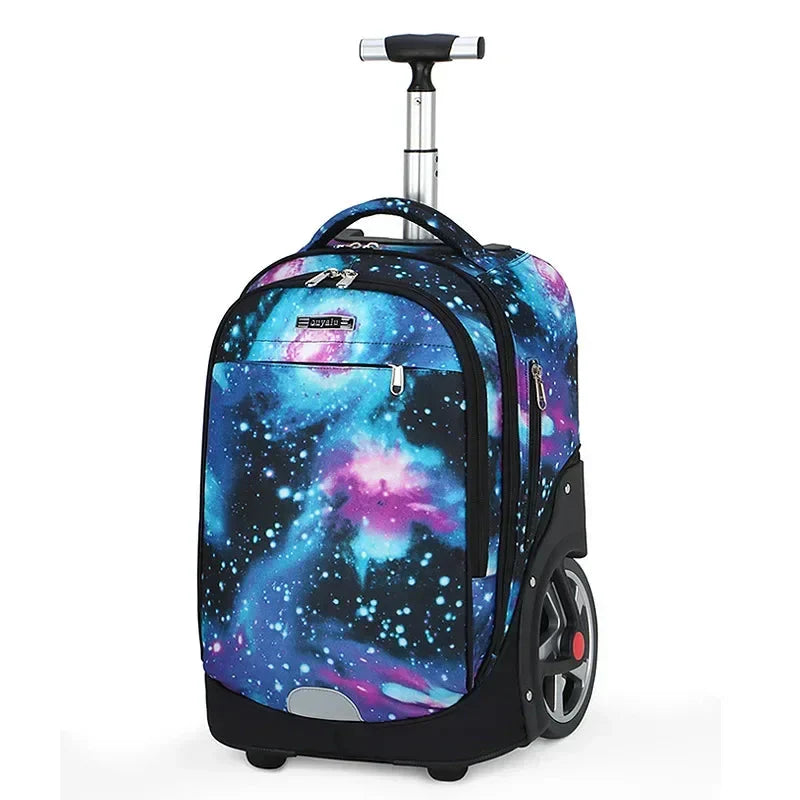 Mochila de Rodinha Grande Space - Escolar Grande Capacidade - Impermeável - LM22