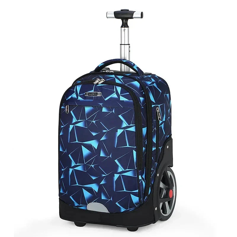 Mochila de Rodinha Grande Space - Escolar Grande Capacidade - Impermeável - LM22
