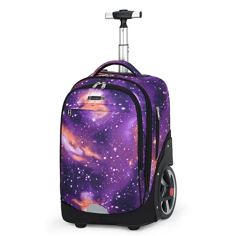 Mochila de Rodinha Grande Space - Escolar Grande Capacidade - Impermeável - LM22