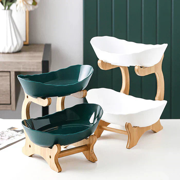 Fruteira de Mesa em Bambu - Exclusividade Organize Já