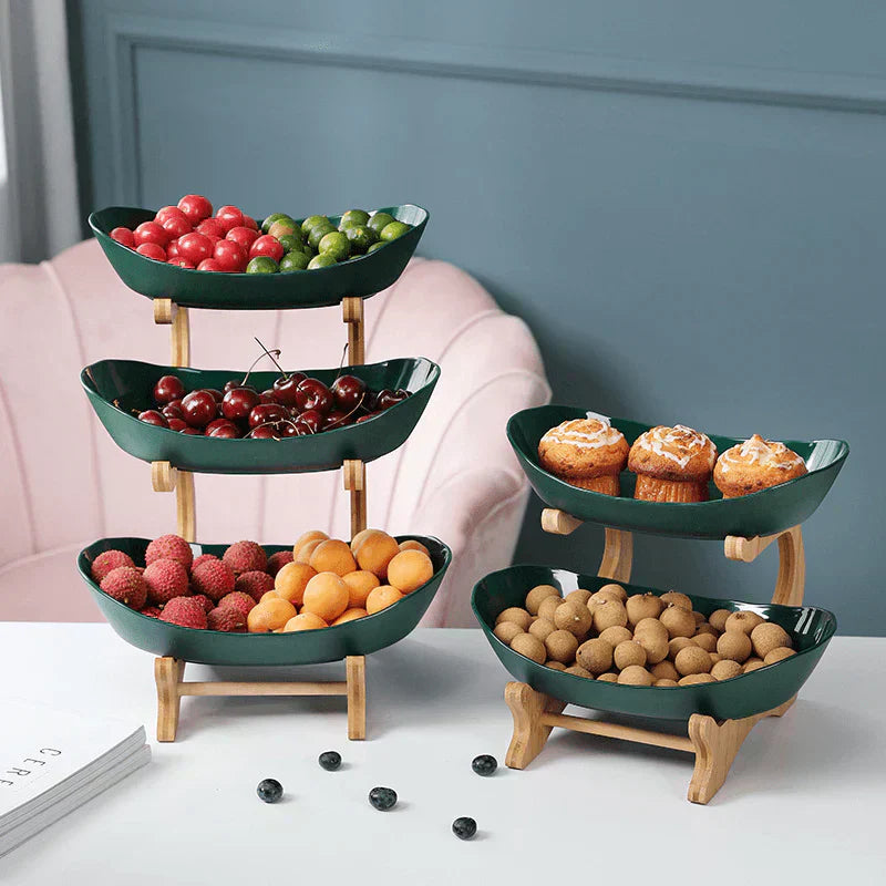 Fruteira de Mesa em Bambu - Exclusividade Organize Já