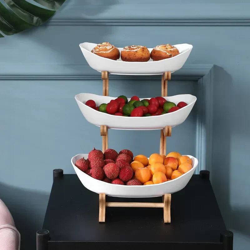 Fruteira de Mesa em Bambu - Exclusividade Organize Já