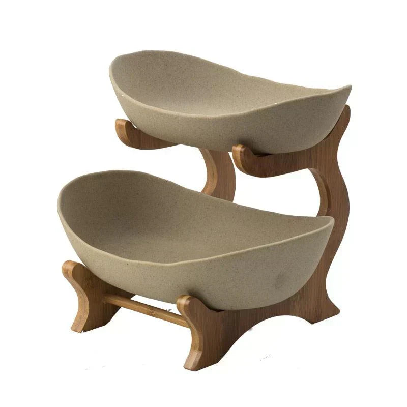 Fruteira de Mesa em Bambu - Exclusividade Organize Já