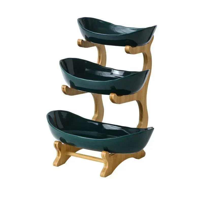 Fruteira de Mesa em Bambu - Exclusividade Organize Já