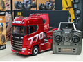 Caminhão Huina 1501 - Scania 770s V8 - Escala 1/18 - 6x4 - C/Controle + carreta de brinde
