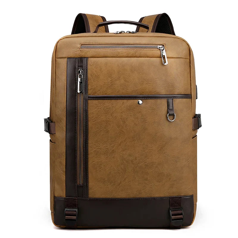 Mochila Executiva Masculina Chambers com Couro Legitimo