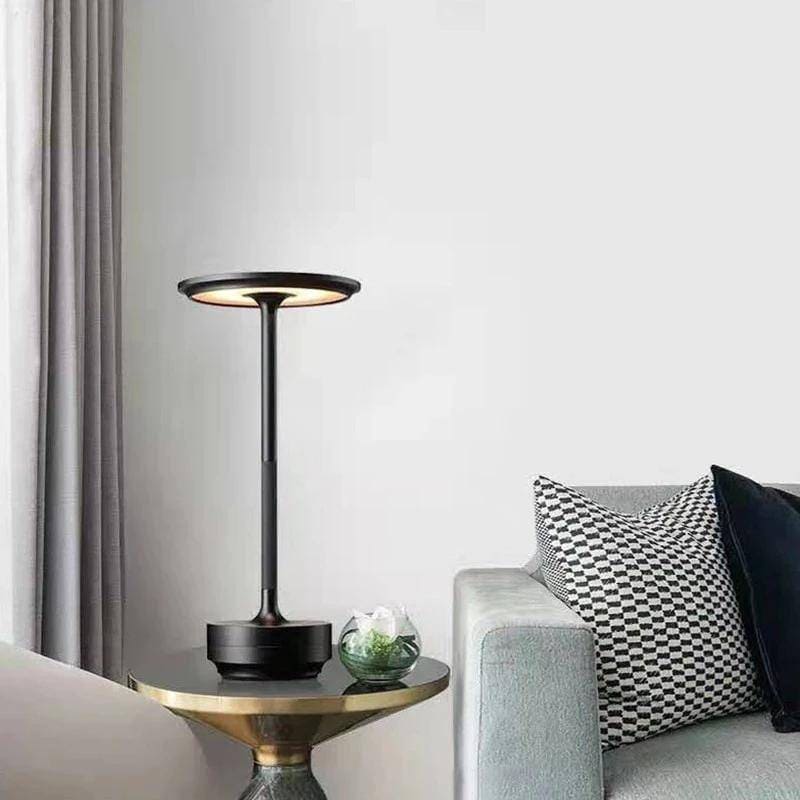 Luminária de Mesa LED Sem Fio Metal Recarregável
