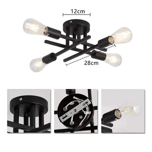 Lustre Hashtag Flash Led – 4 Lâmpadas