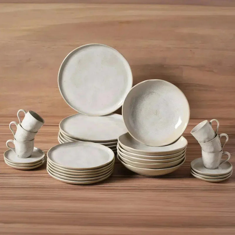 Aparelho de Jantar Stoneware Bio Latte 30 Peças LANÇAMENTO