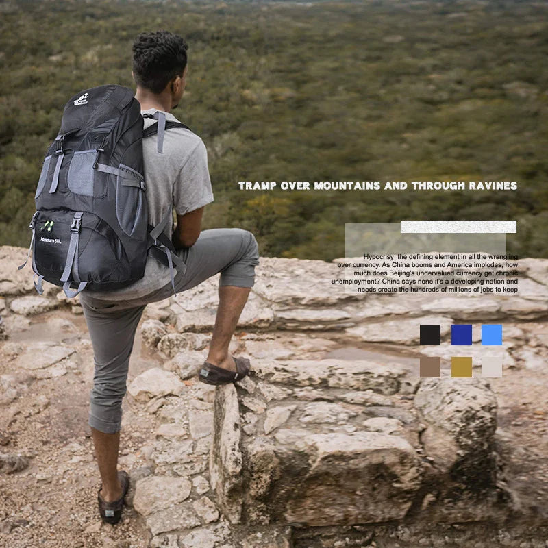 Mochila Esportiva Escaladas Camping Caminhadas - Impermeável - Secagem Rápida