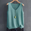 Blusa Feminina de Algodão Sem Mangas - Verão Morada