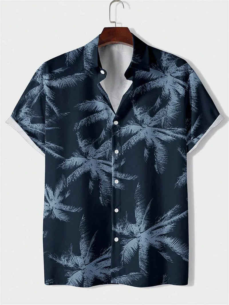 Camisa Masculina Rugal Curta Tropical Praiana