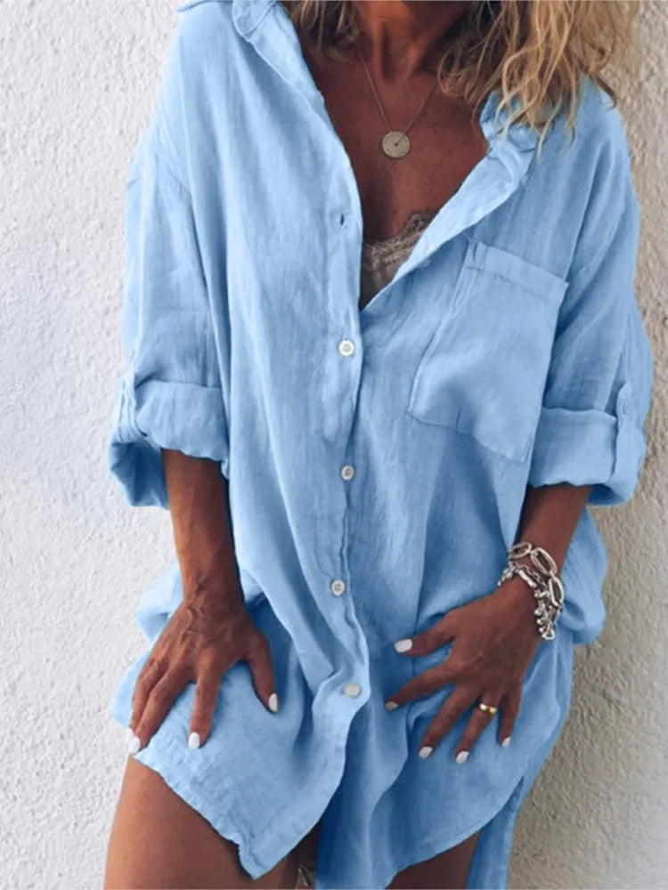 Blusa Feminina Cacau Despojada Cargo com Algodão