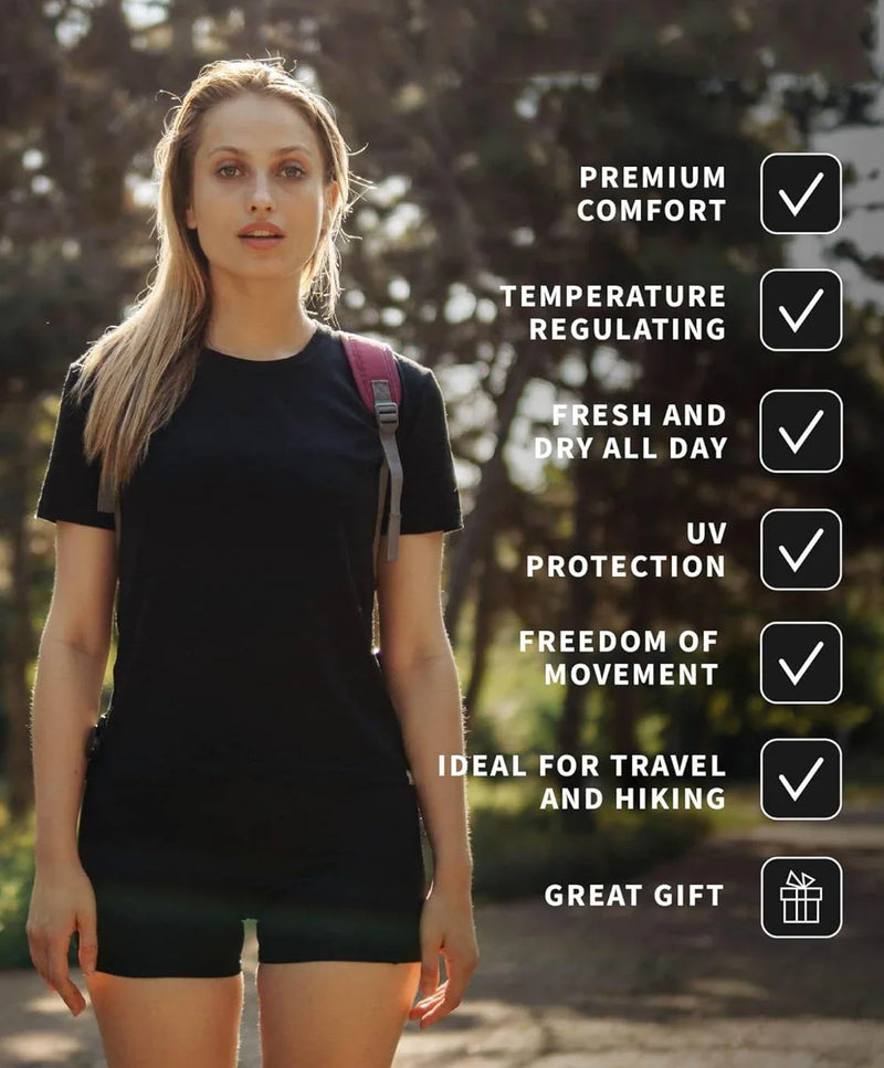 Camisa Feminina Esportiva Respirável Wicking
