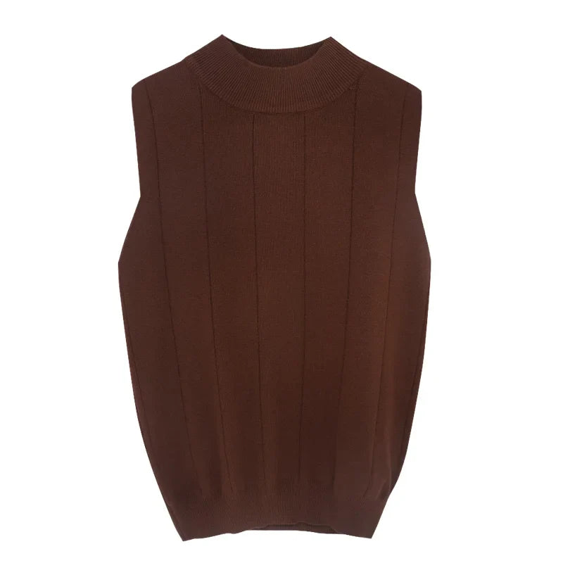Blusa Feminina Luiza Business - Gola Alta - Algodão Coreano