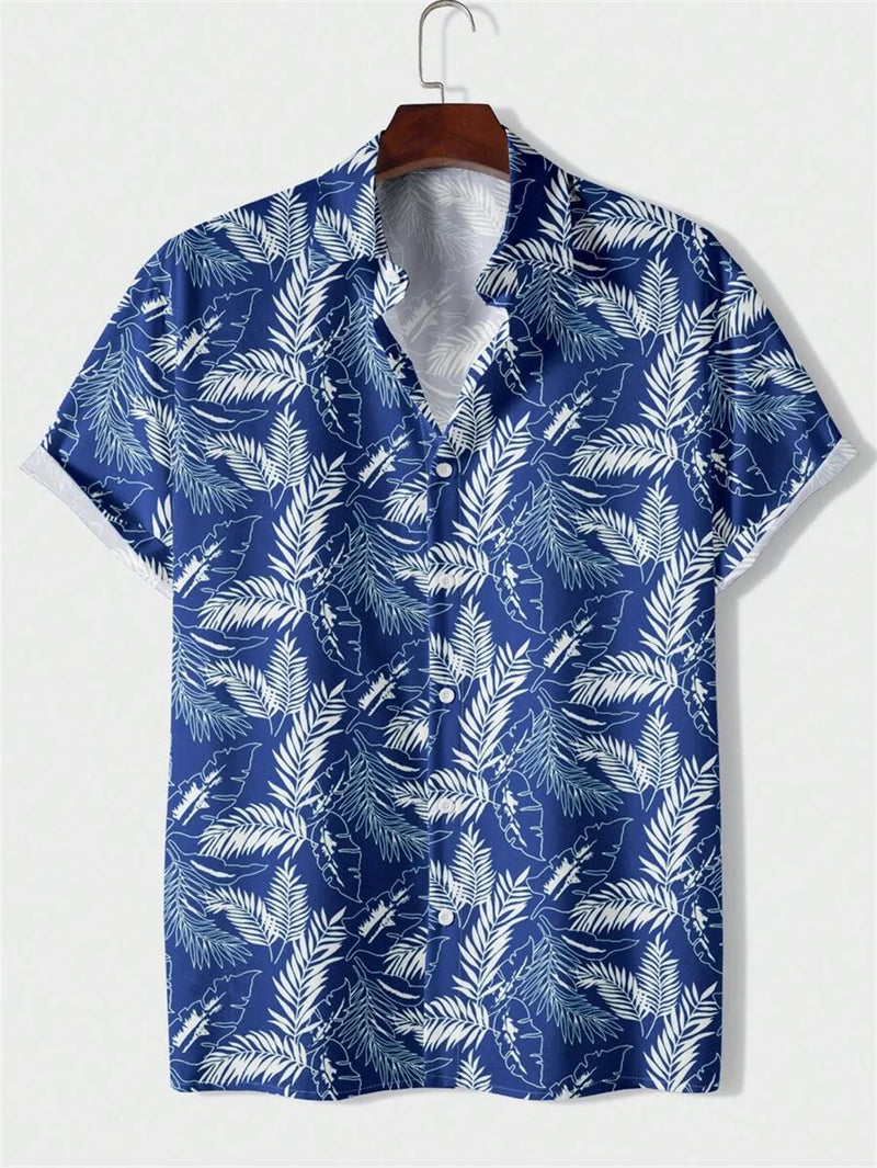 Camisa Masculina Rugal Curta Tropical Praiana