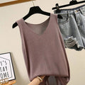 Blusa Feminina de Algodão Sem Mangas - Verão Morada