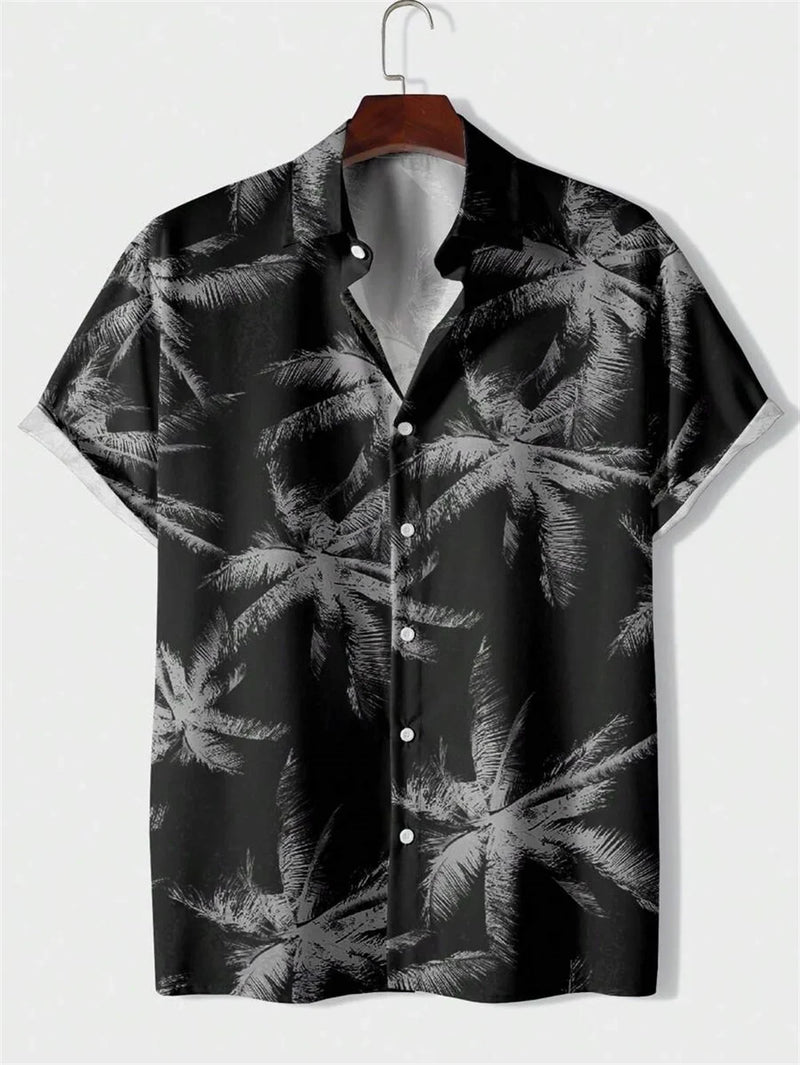 Camisa Masculina Rugal Curta Tropical Praiana
