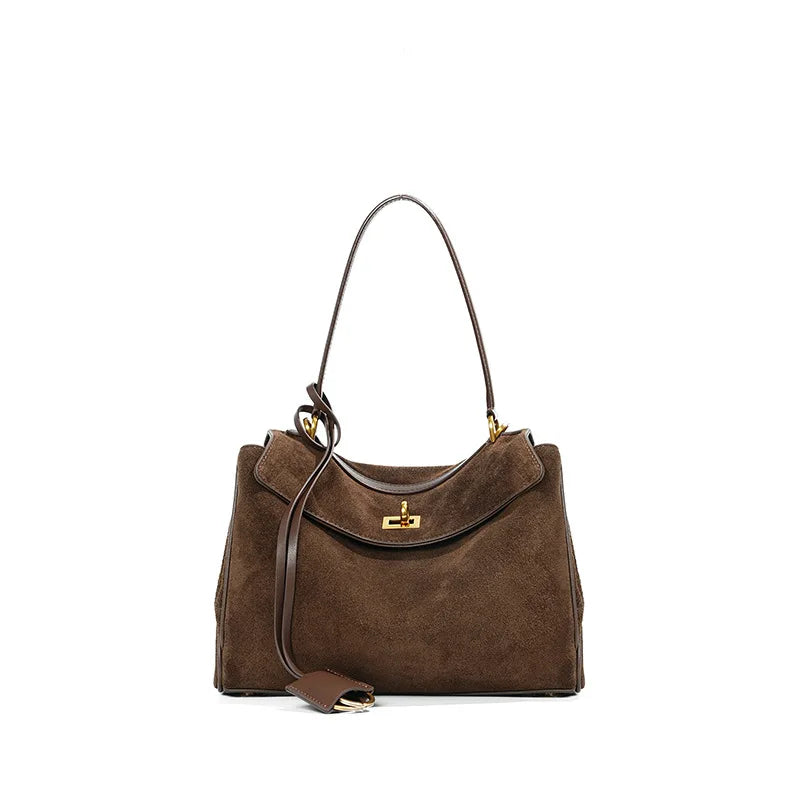 Bolsa Feminina Gabo Executiva de Camurça